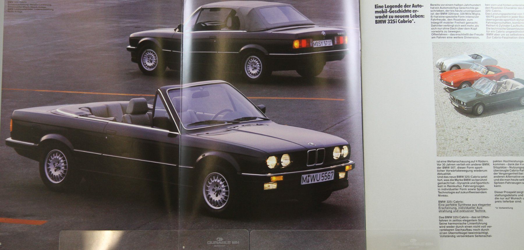 BMW Dokumente: PROSPEKT | 3ER - BMW 325i CABRIO KAT. - TYP E30 | AB 01.1986 – Gebraucht aus Unterägeri von Isha04 3