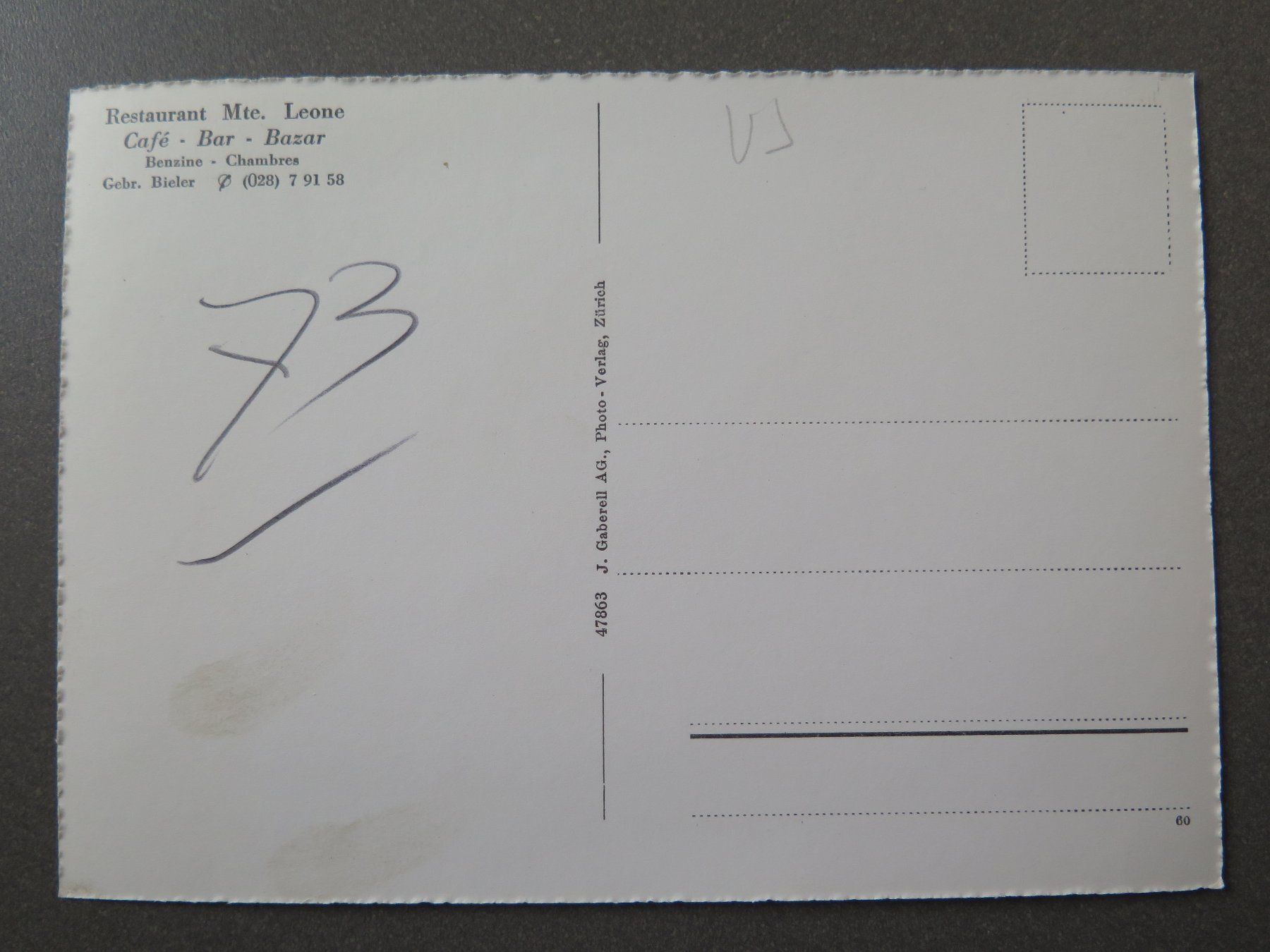 Cartoline postali: SIMPLON - SIMPLONPASS - BLICK GEGEN SCHIENHORN – Usato da Wittenbach venduto da lipasal 1