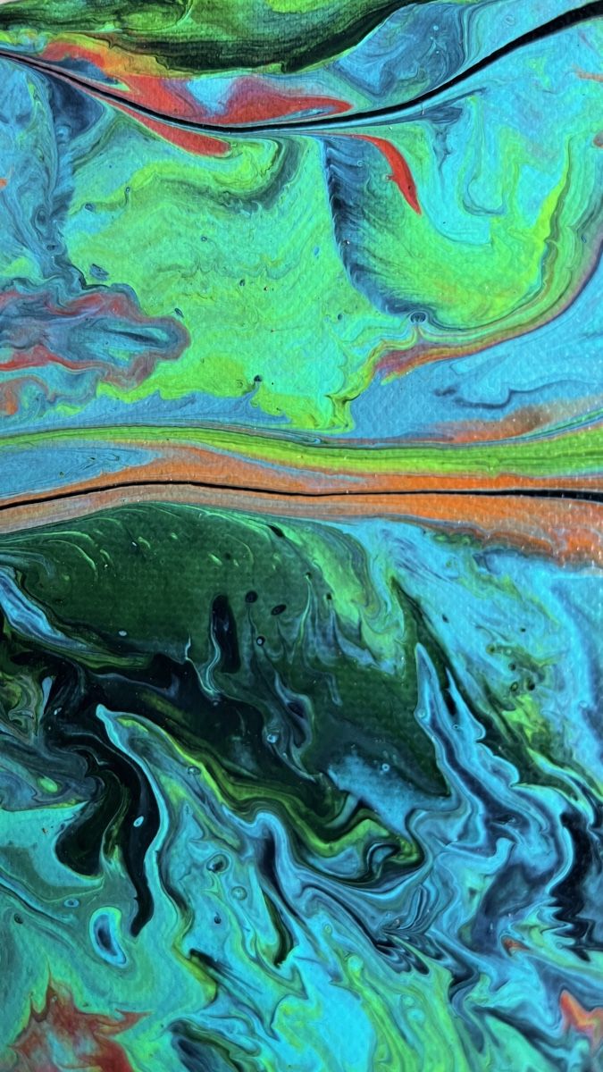 Dipinti: Abstraktes Acryl Bild "Laguna" – Nuovo (secondo la descrizione) da Hochdorf venduto da Jasminurschel 2