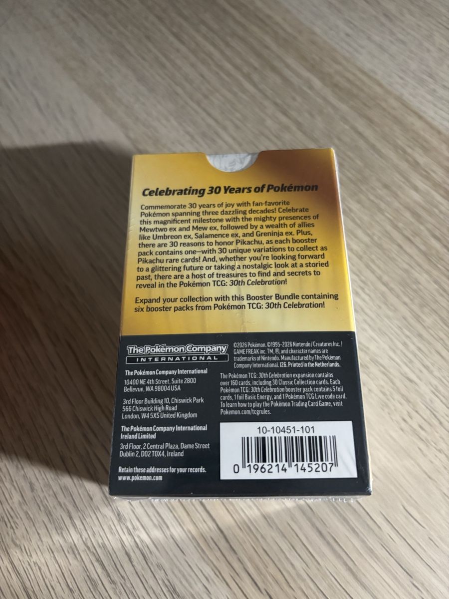Pokémon Cartes à collectionner: 30th Pokemon - Booster Bundle English – Neuf avec emballage d'origine à Stans par bet4benz 1