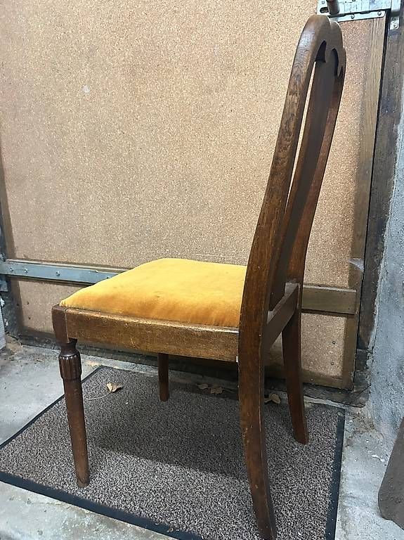 Chaises: Antiker Stuhl mit Stoffbezug – D'occasion à Au ZH par mar_pz57 4