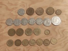 Posten Münzen Frankreich ab 1942, 5 Centimes bis 50 Francs