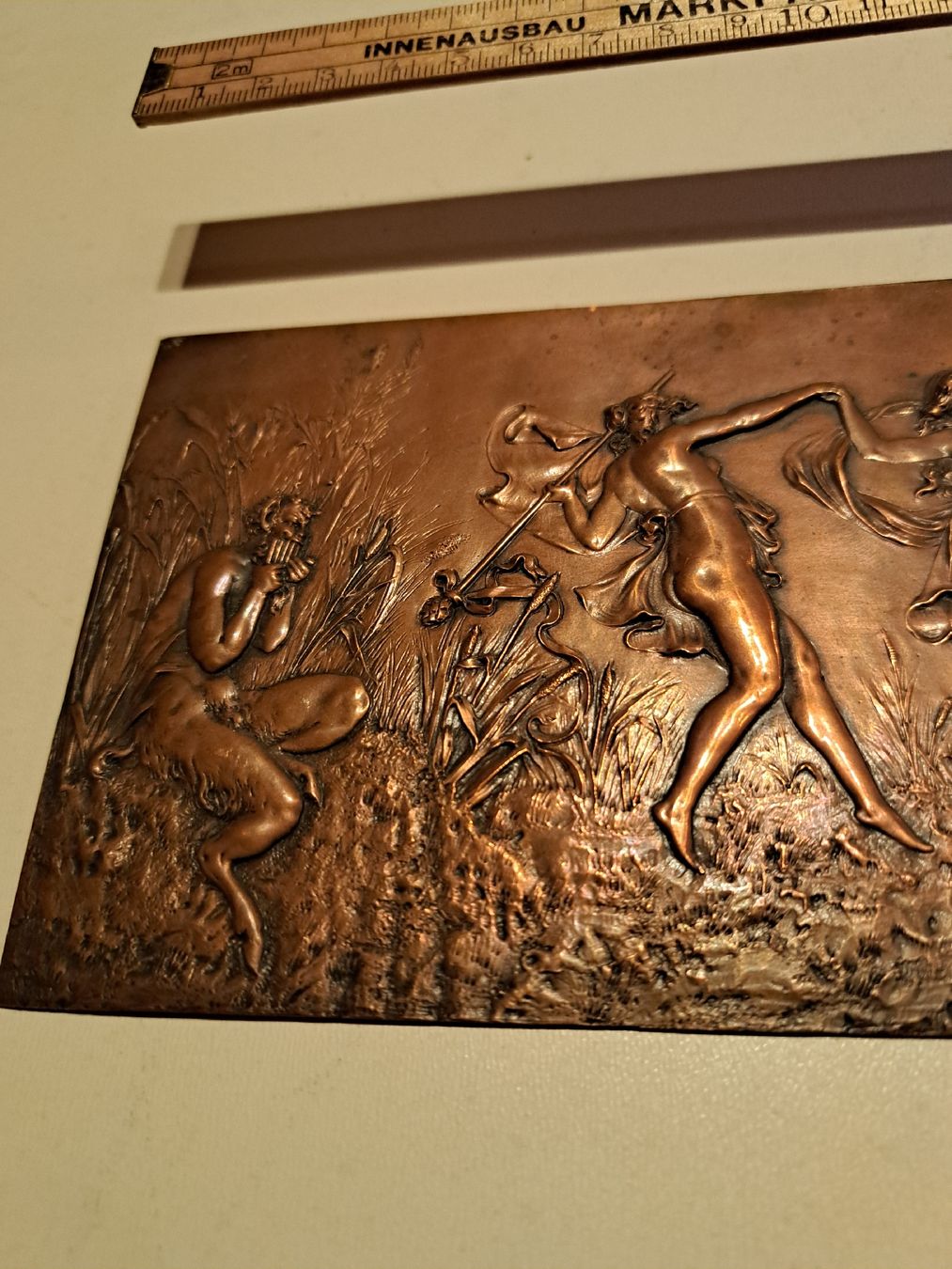 Tutte le decorazioni: Jugendstielrelief in Kupferblech getrieben – Usato da Walde AG venduto da Kunstgiesser 2