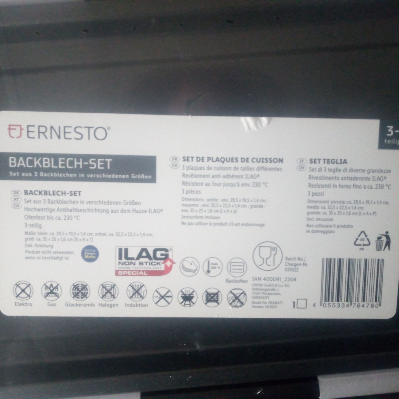 Teglie da forno: Backblech-Set 3-teilig neu Antihaftbeschichtet – Usato da Luzern venduto da toenu23 3
