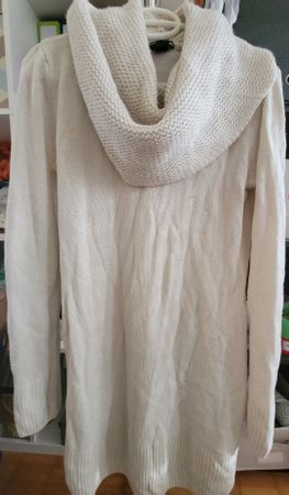 Damen Pullover weiss mit Rollkragen Gebrauchsspuren Grösse M