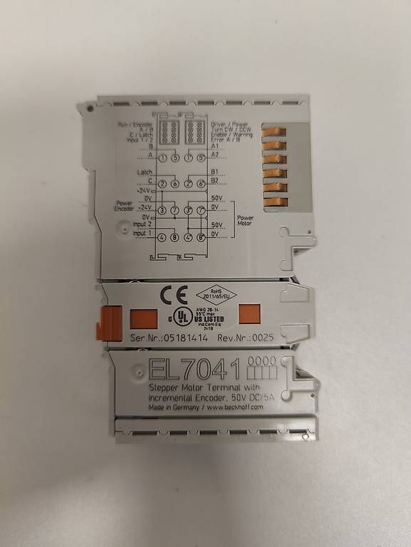 Beckhoff Componenti elettronici: Beckhoff EL7041 - Terminal moteur pas à pas + encodeur – Usato da Pâquier-Montbarry venduto da joris.blanc 1