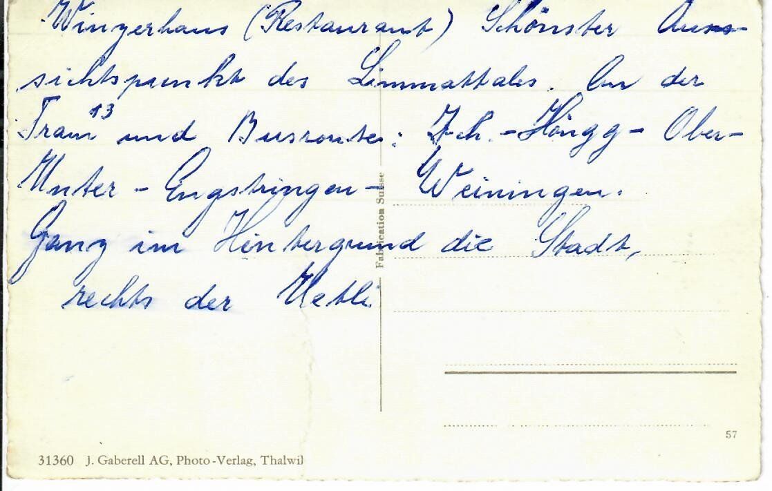 Cartes postales: Weiningen – D'occasion à Hochdorf par Ziegel-16 1