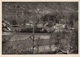 Agnuzzo TI Lugano Casa Coray e paesaggio del Ceresio G