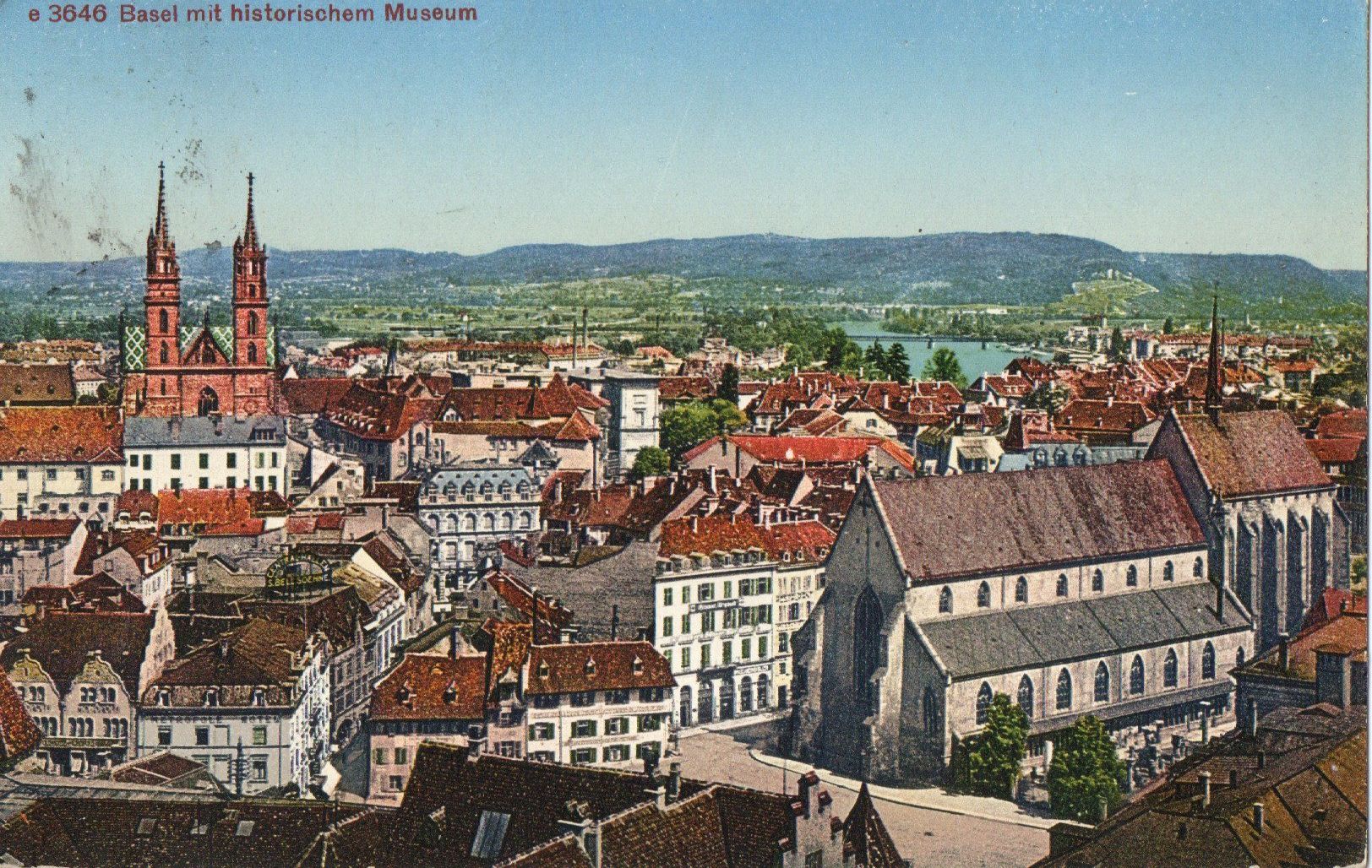 Cartoline postali: Basel mit historischen Museum – Usato da Melano venduto da pisonsdro