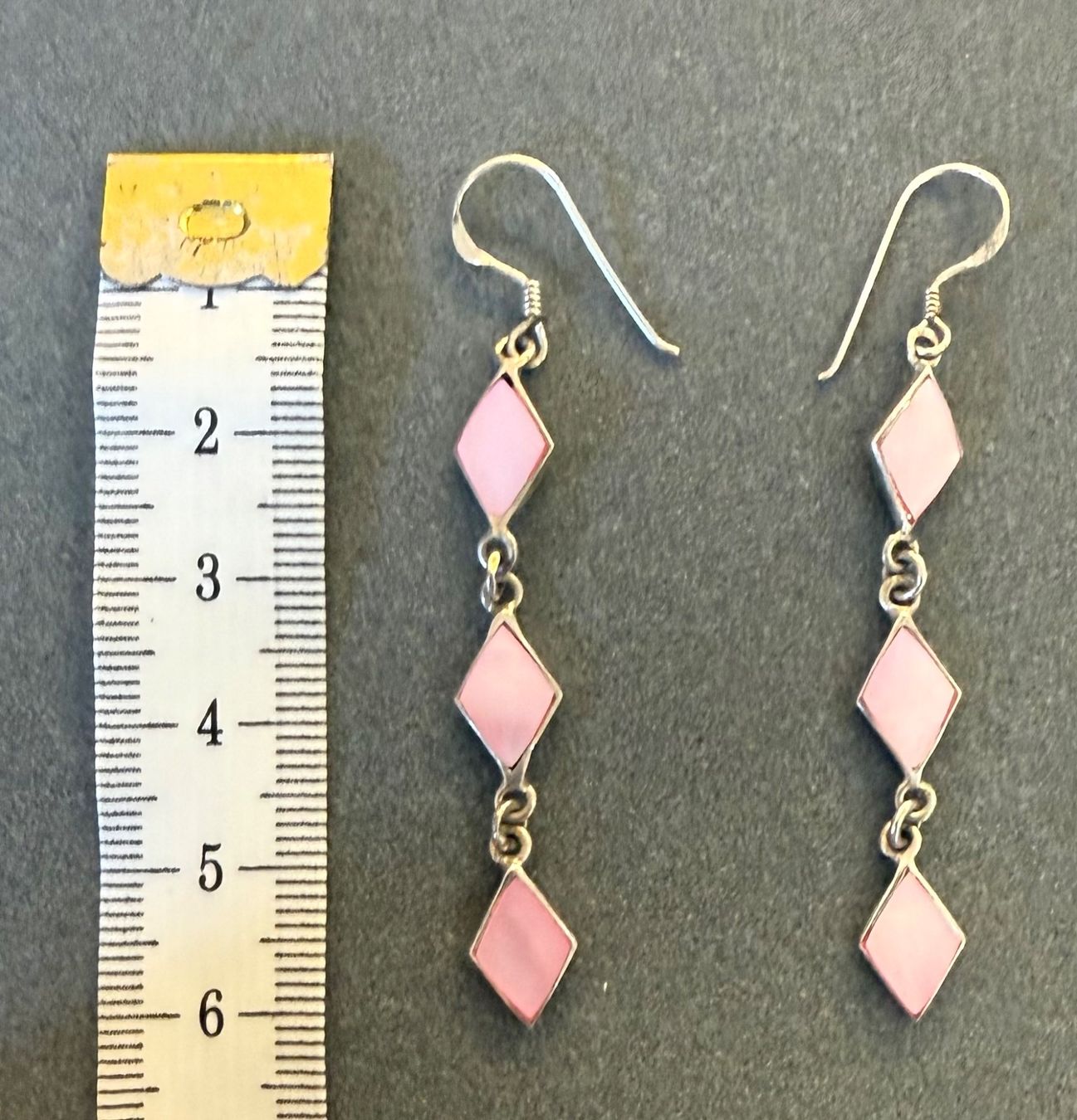 Ohrringe & -stecker: PINK SILVER EARRINGS – Gebraucht aus Contone von Chaos76 5
