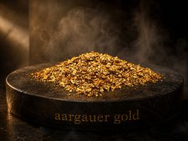 Sehr seltene Goldflitter aus dem Aargau 1.009 g
