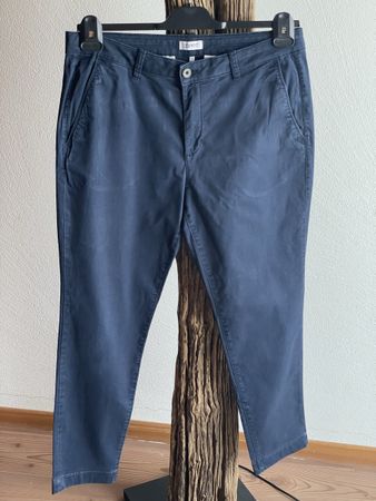 ESPRIT dunkelblaue Damen Chinohose Gr. 40/30