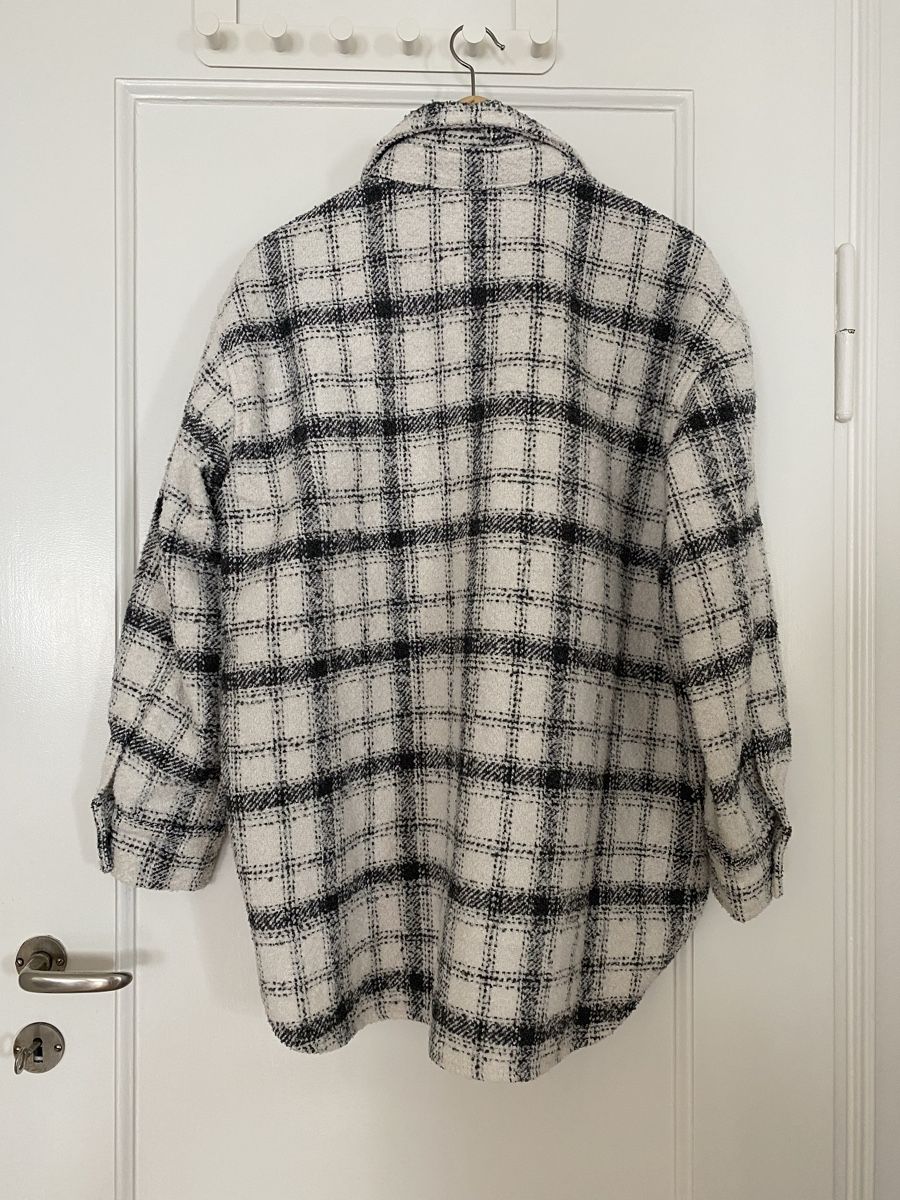 H&M Camicette: Overshirt Plaid Black White – Usato da Zürich venduto da afe_q5ck 1