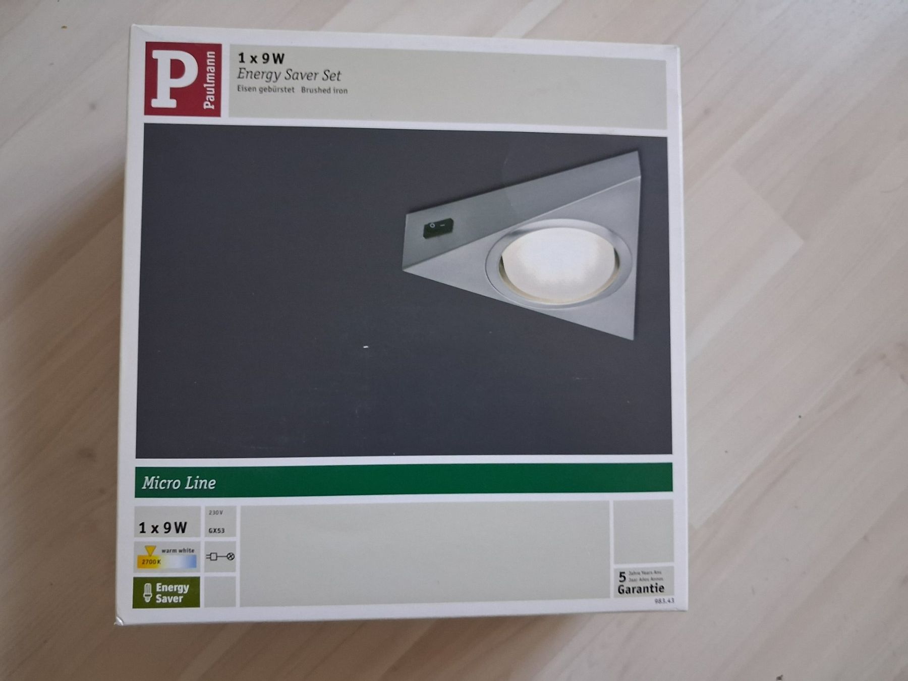 Paulmann Lampadari & plafoniere: UNDERBAULAMPE PAULMANN 9 WATT – Nuovo e nell'imballaggio originale da langnau venduto da Santos1411