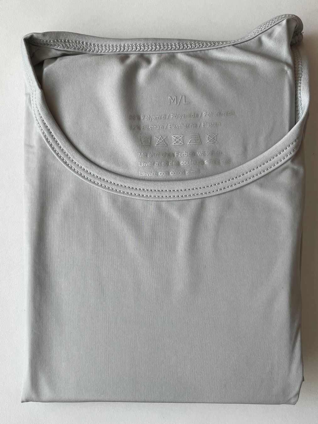 John Adams T-shirt: JOHN ADAMS Keep Cool Microfaser Shirt Gr. M/L hellgrau – Nuovo e nell'imballaggio originale da Birsfelden venduto da Paleochora 1