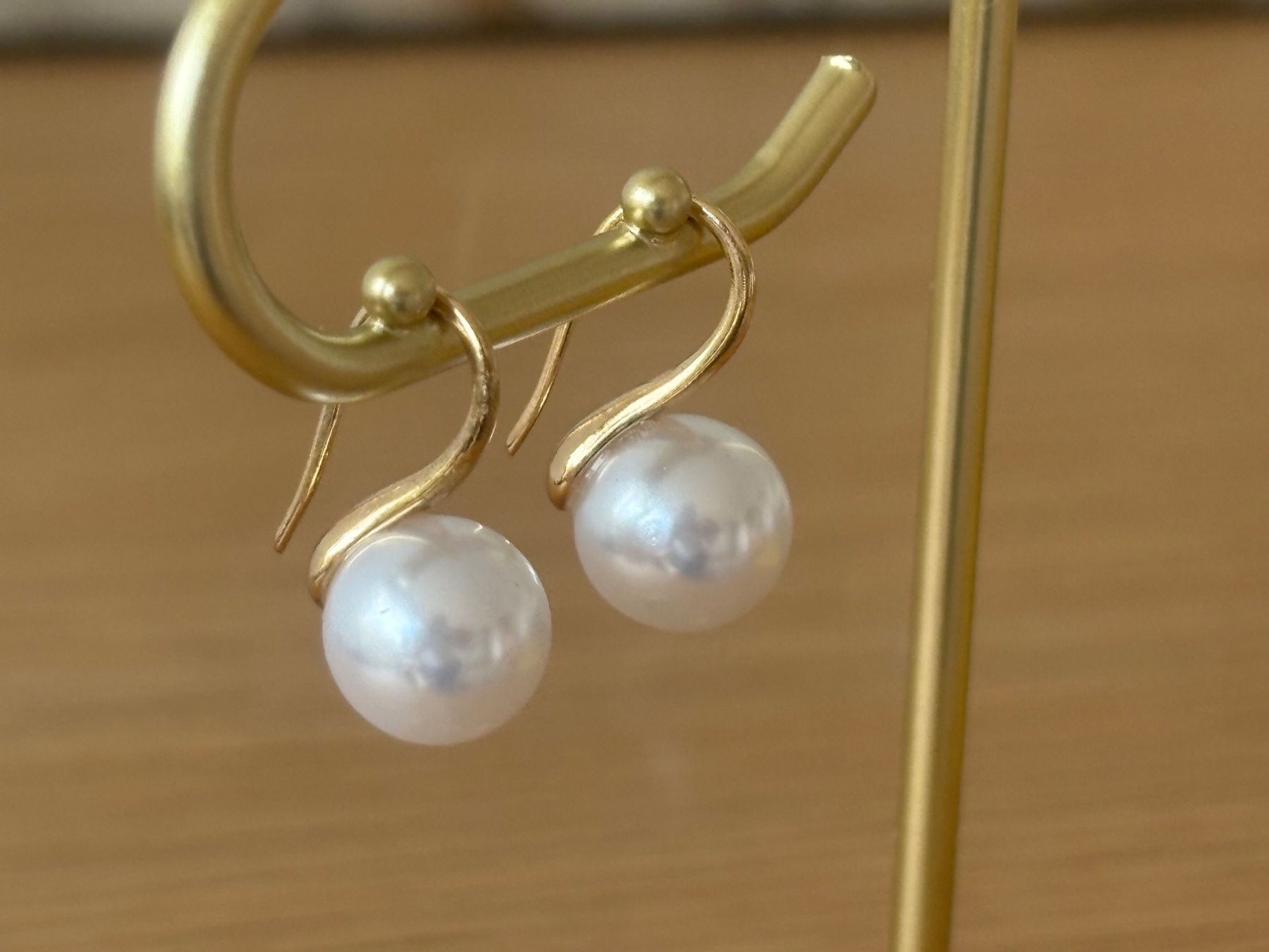 Orecchini pendenti & Orecchini a lobo: Luxus Elegante Ohrstecker  Kunstperlen Farbe: Gold – Nuovo (secondo la descrizione) da Biel-Bienne venduto da Roserosse13