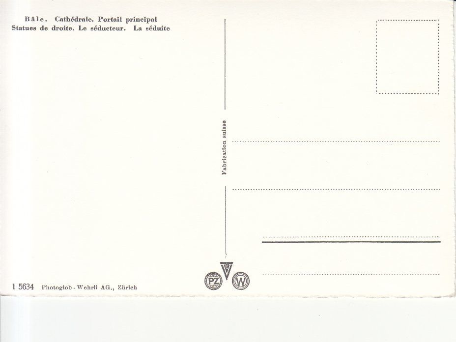 Cartoline postali: Basel Münster ca. 1950 – Usato da Bürglen TG venduto da StampGraf 1