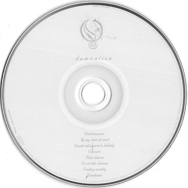 CD: Opeth – Damnation - b – Usato da Brittnau venduto da Zibu 2