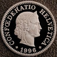 10 Rappen 1996 pp / aus Münzsatz  / in einer Münzkapsel