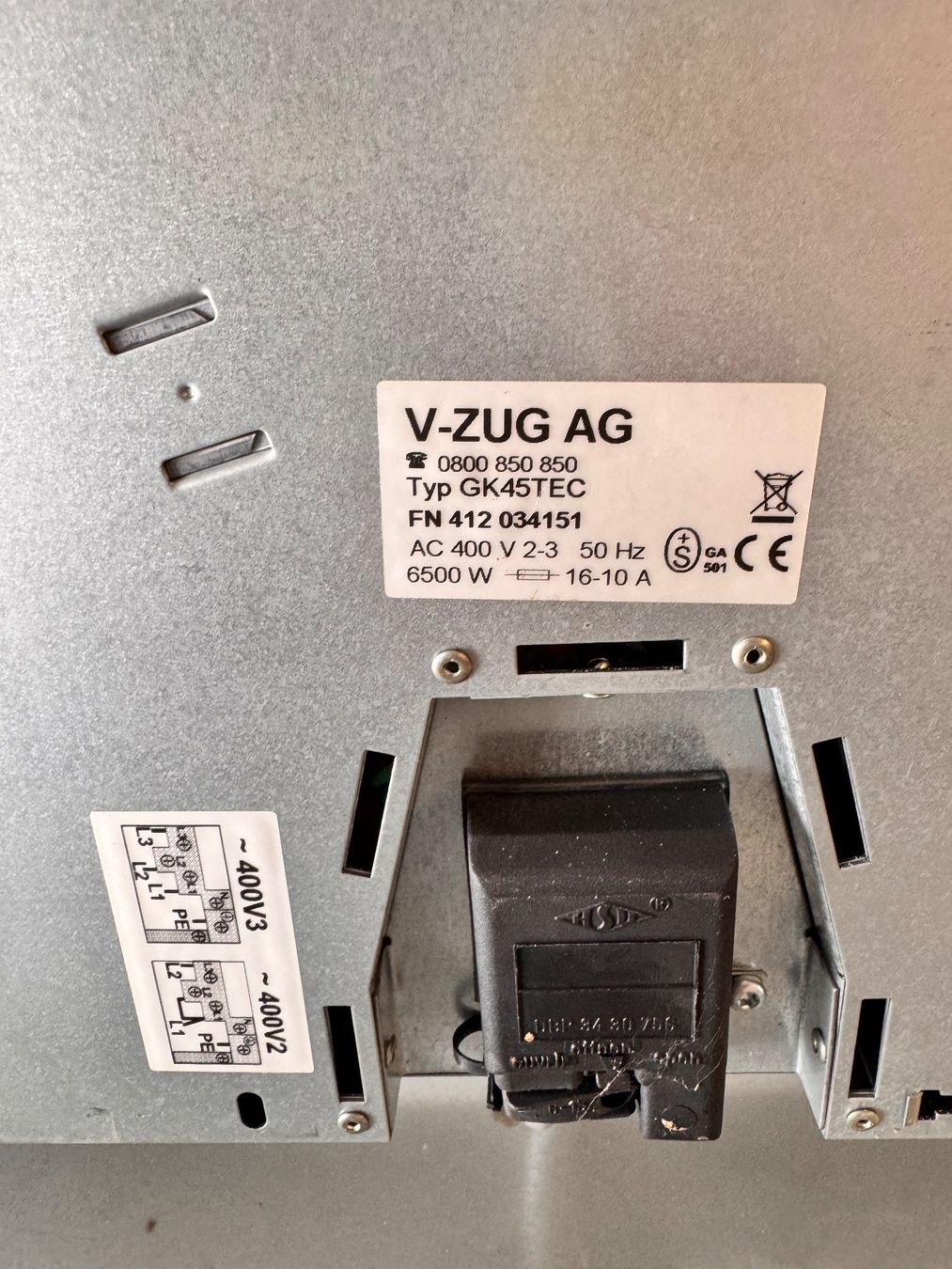 V-Zug Küchengeräte: V-ZUG Glaskeramik Kochfeld 400V – Gebraucht aus Horw von dancav 2