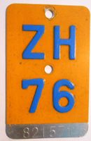 Mofa Töffli Velonummer 1976 Zürich ZH 76