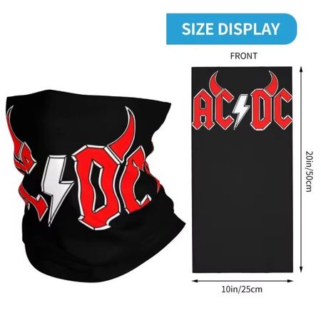 Tour de cou AC/DC multifonctionnel  J039