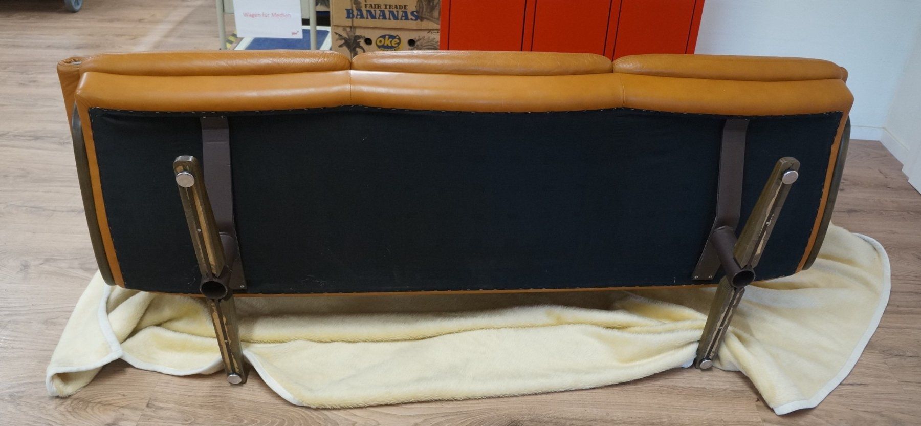 Intertime Divani: Intertime Cognac Ledercouch Schweizerqualität Vintage 80er – Usato da Basel venduto da bk_brockibasel 6