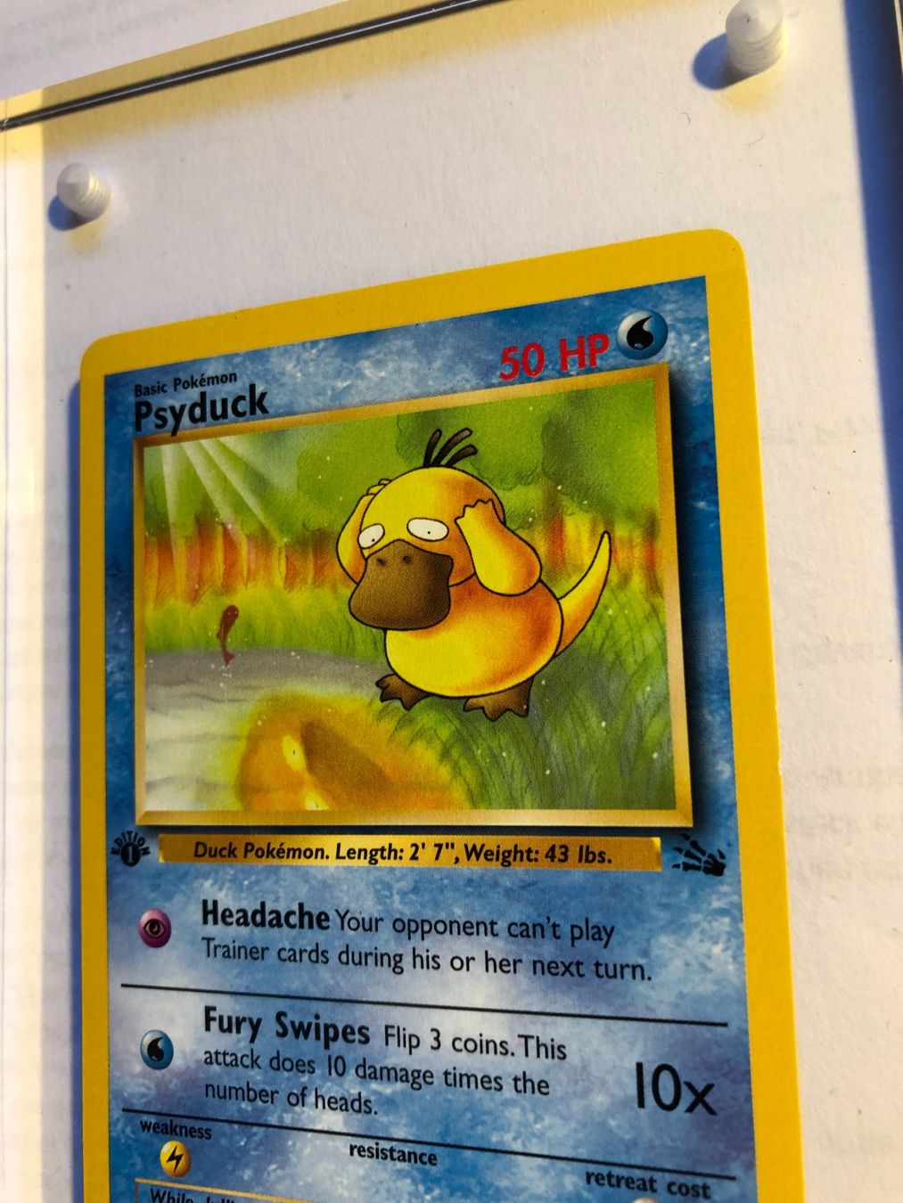 Carte collezionabili: Psyduck 1st Fossil - MINT - ab 1.- – Usato da Giubiasco venduto da dan_pr8b 3