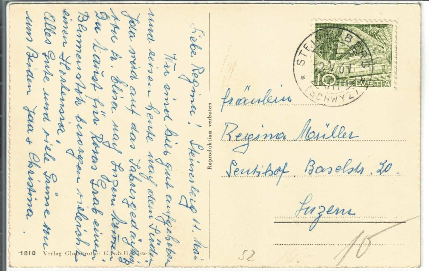 Cartoline postali: Steinerberg mit Mythen – Usato da Ettingen venduto da Kartenplanet 1