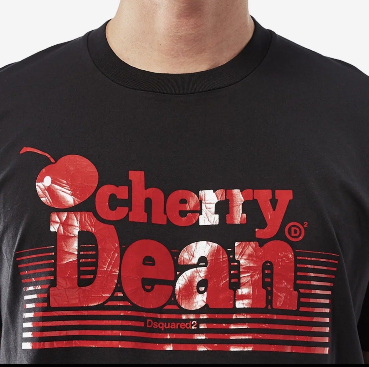 Dsquared2 T-shirt: Dsquared2 T-Shirt schwarz Cherry Dean  – Nuovo (secondo la descrizione) da Zürich venduto da di_archive 3