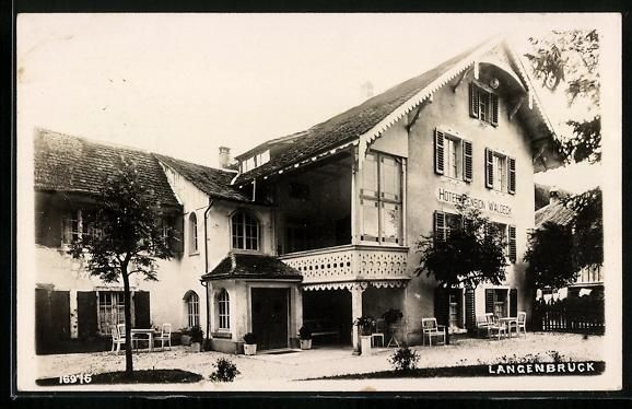 Cartoline postali: AK Langenbruck, Hotel Pension Waldeck – Usato da Berlin venduto da bartko-reher