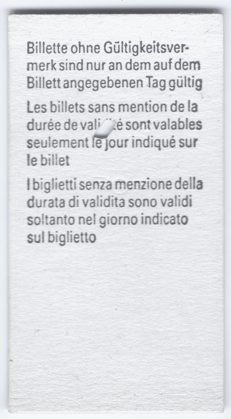 Biglietti: Billette Leuk - Leukerbad Einheimische – Usato da Langenthal venduto da Sammlungs_aus 1