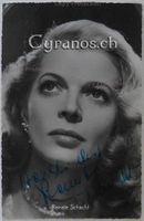 Renate Schacht (1921-1974) Schauspielerin - Autogramm