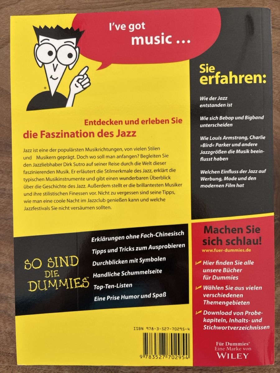 Libri: Jazz für Dummies – Nuovo (secondo la descrizione) da Rafz venduto da ric_9hfy 1