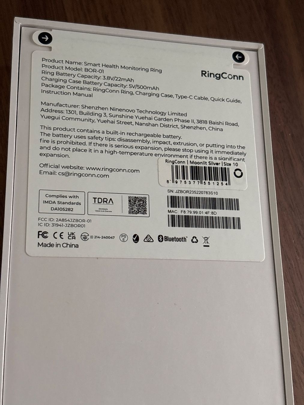 Ringe: [Unopened] RingConn Gen 1 smart ring Size: 10 – Neu und originalverpackt aus Genève von man_zts2 1