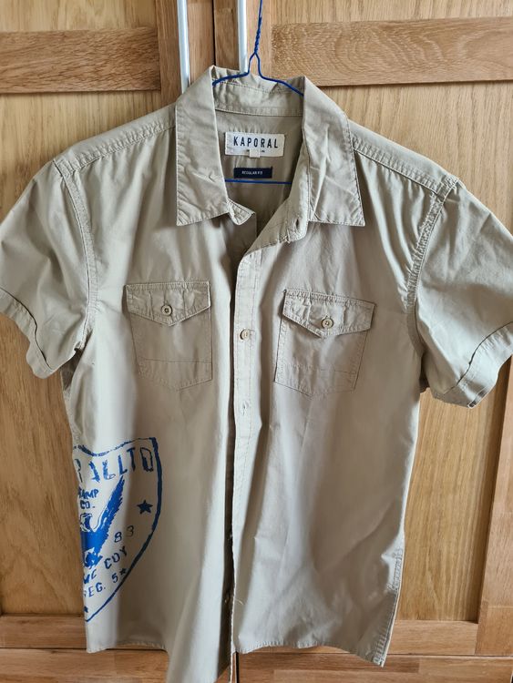 Chemisier ZARA Beige 100% Coton – Taille 14 Ans – Fille – Très Bon état