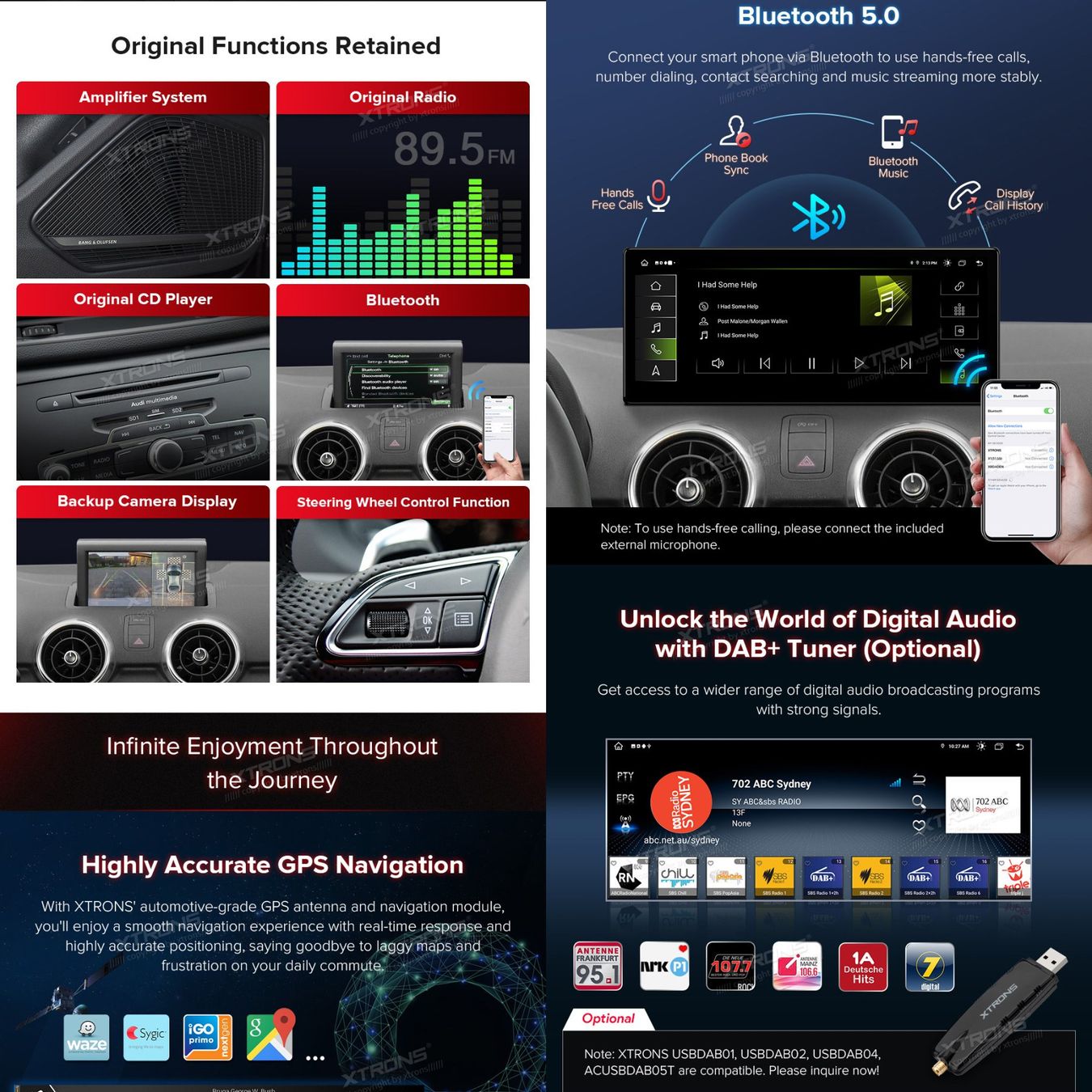 Navigatori: Audi A1 Android Blidschirm Carplay DAB+ Autoradio – Nuovo e nell'imballaggio originale da Chiasso venduto da online.shop 5