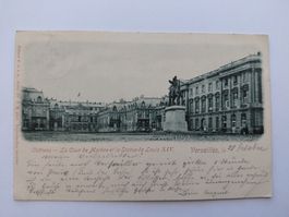 Alte Ansichtskarte Versailles Schloss und Statue Louis XI...