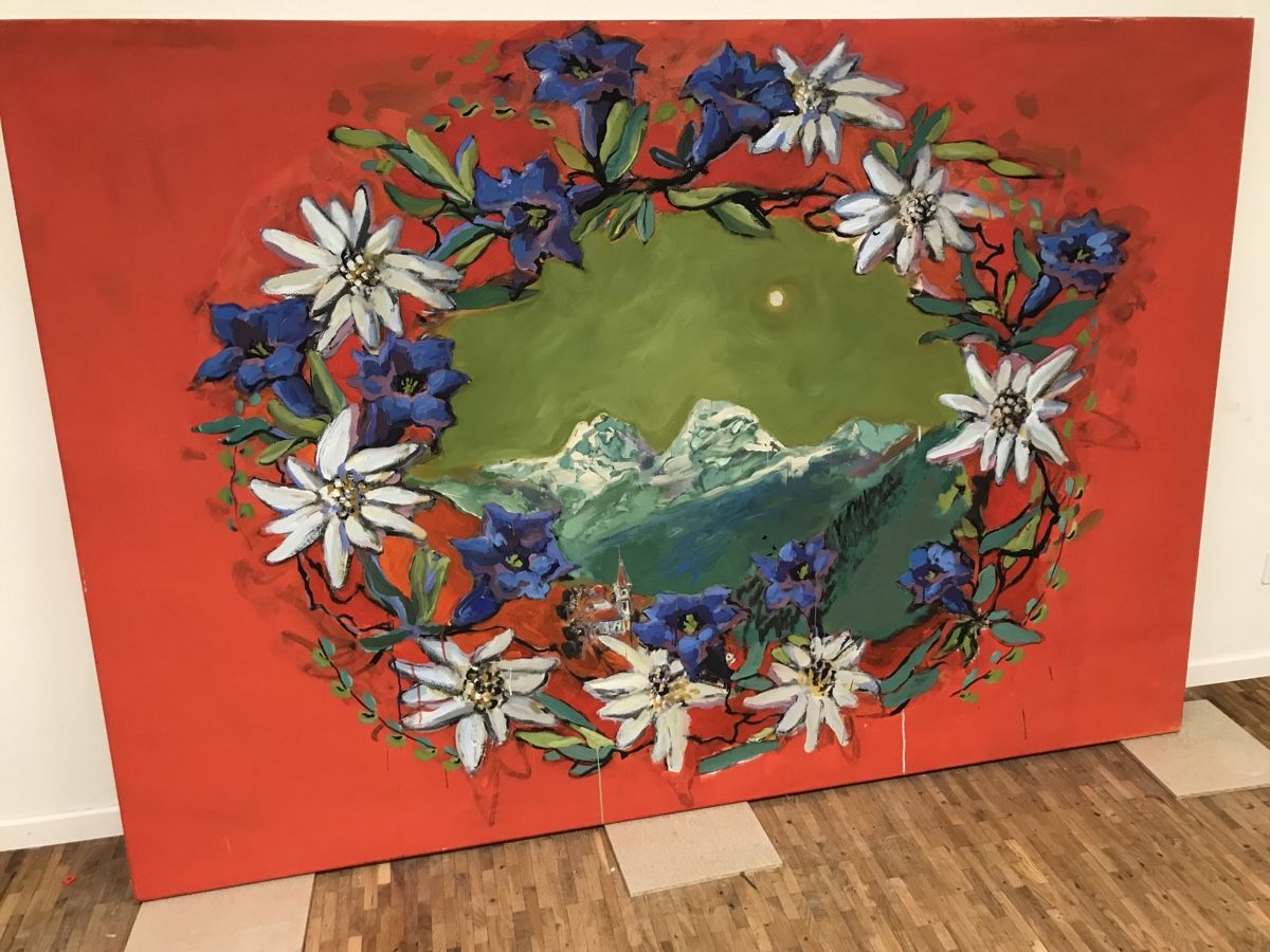 Tableaux: Riesiges Ölgemälde anonym – D'occasion à Wolfhalden par SecondAntique 2