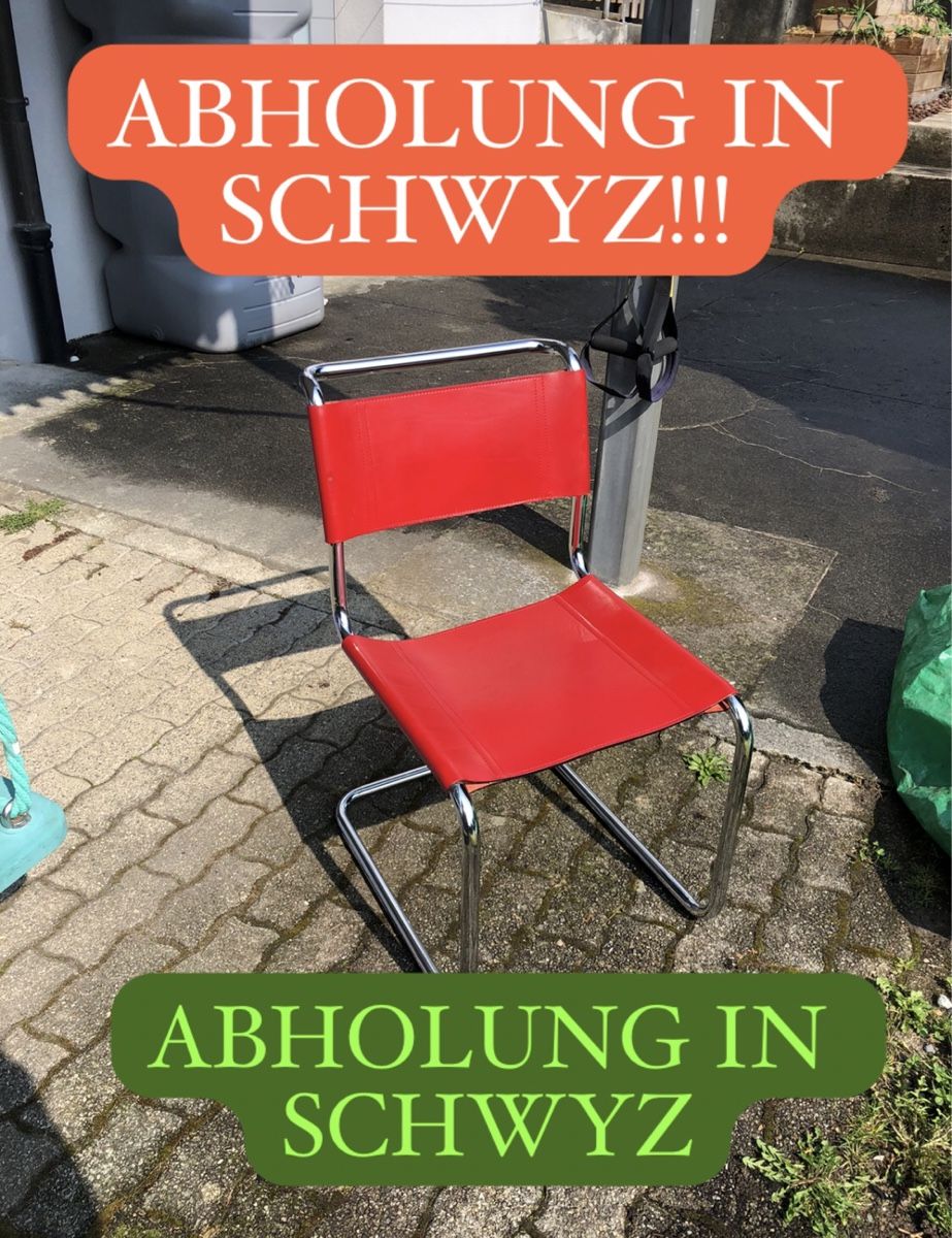 Sedie: Mobilia Italia Leder Freischwinger Rot – Usato da Fribourg venduto da ann_l9b7 1