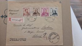 1942 Einschreiben Belgien nach Horgen Schweiz Zensur DR