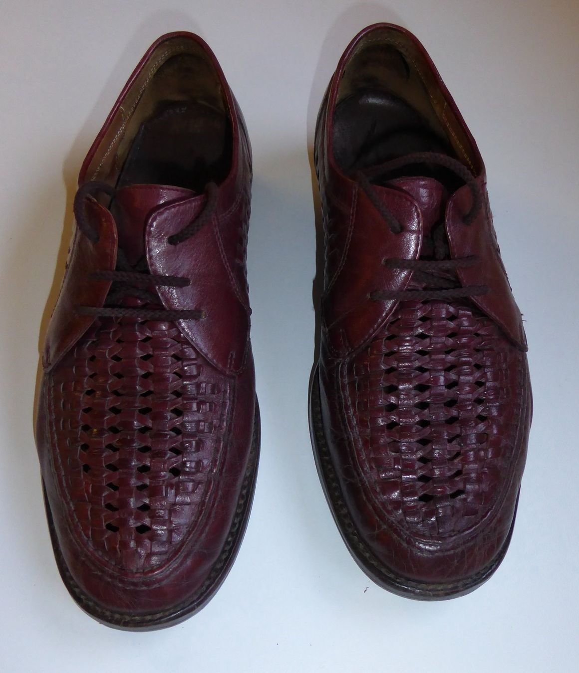 Scarpe da uomo: Sommer Lederschuhe offen Grösse 7.5 rot – Usato da Spreitenbach venduto da Turbo_1105