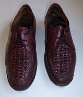 Sommer Lederschuhe offen Grösse 7.5 rot