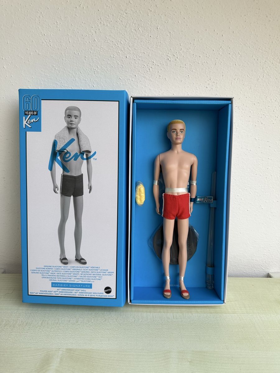 Bambole: Ken Silkstone Barbie Puppe – Nuovo e nell'imballaggio originale da Zürich venduto da Kat_5557