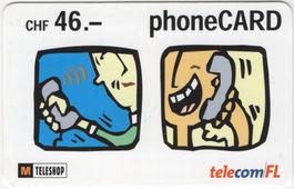 46 CHF TelecomFL Migros Prepaid Telefonkarte