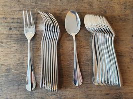 Baguette Gourmet Besteck je 10 Teile versilbert Top