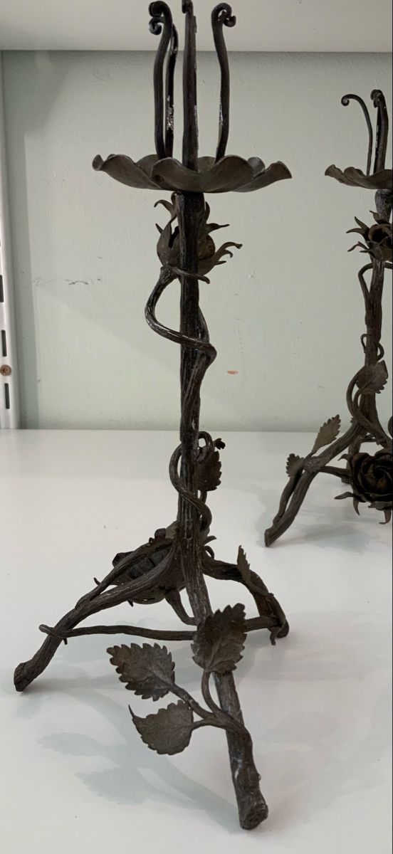 Kerzenständer: Paire de chandelier en fer forgé – Gebraucht aus rolle von Tontonjulot 4