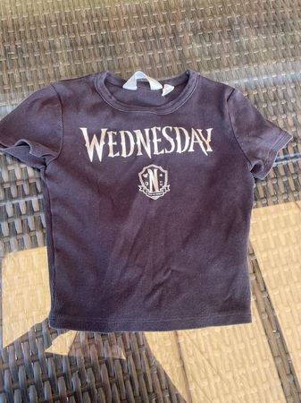 Mädchen Top Shirt Wednesday schwarz 134/140