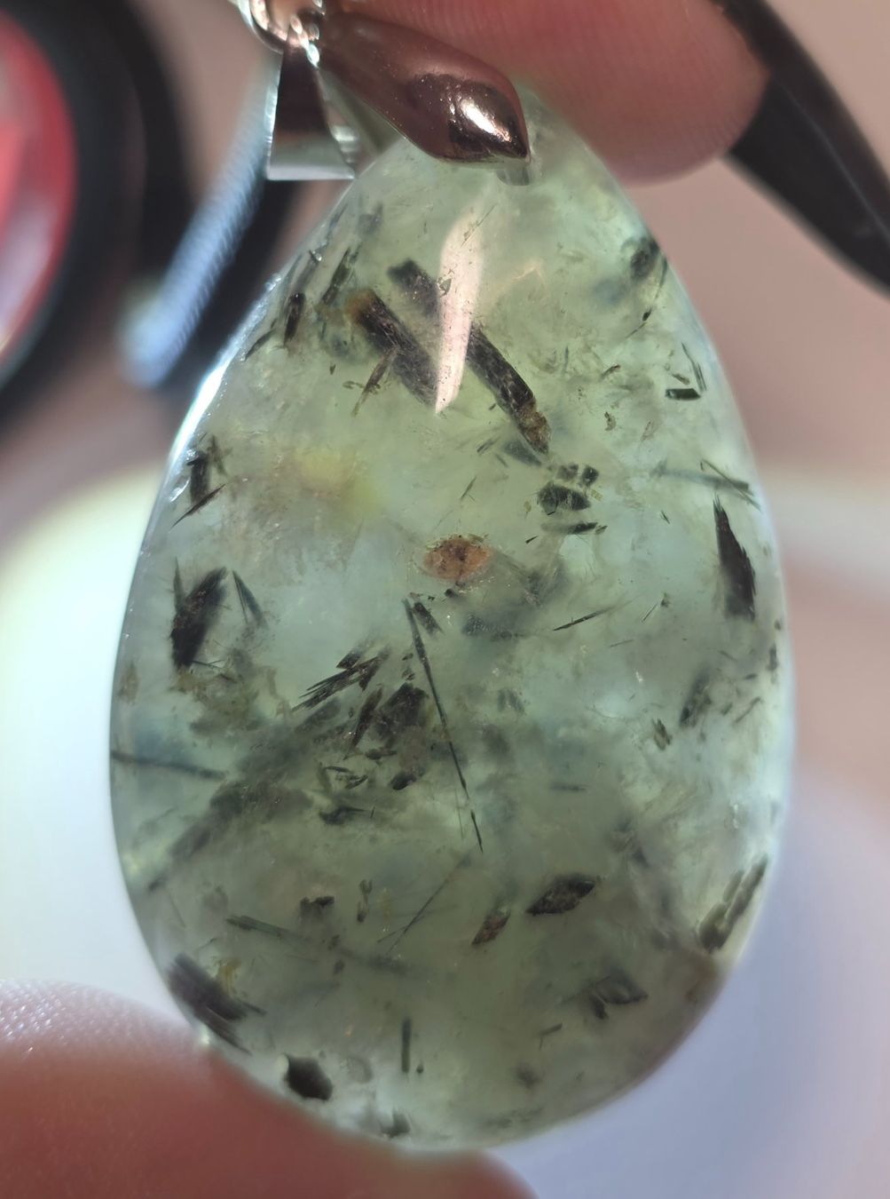 Minerali & Pietre curative: Prehnit Anhänger H – Nuovo e nell'imballaggio originale da Matzingen venduto da Shay_Crystalz 2