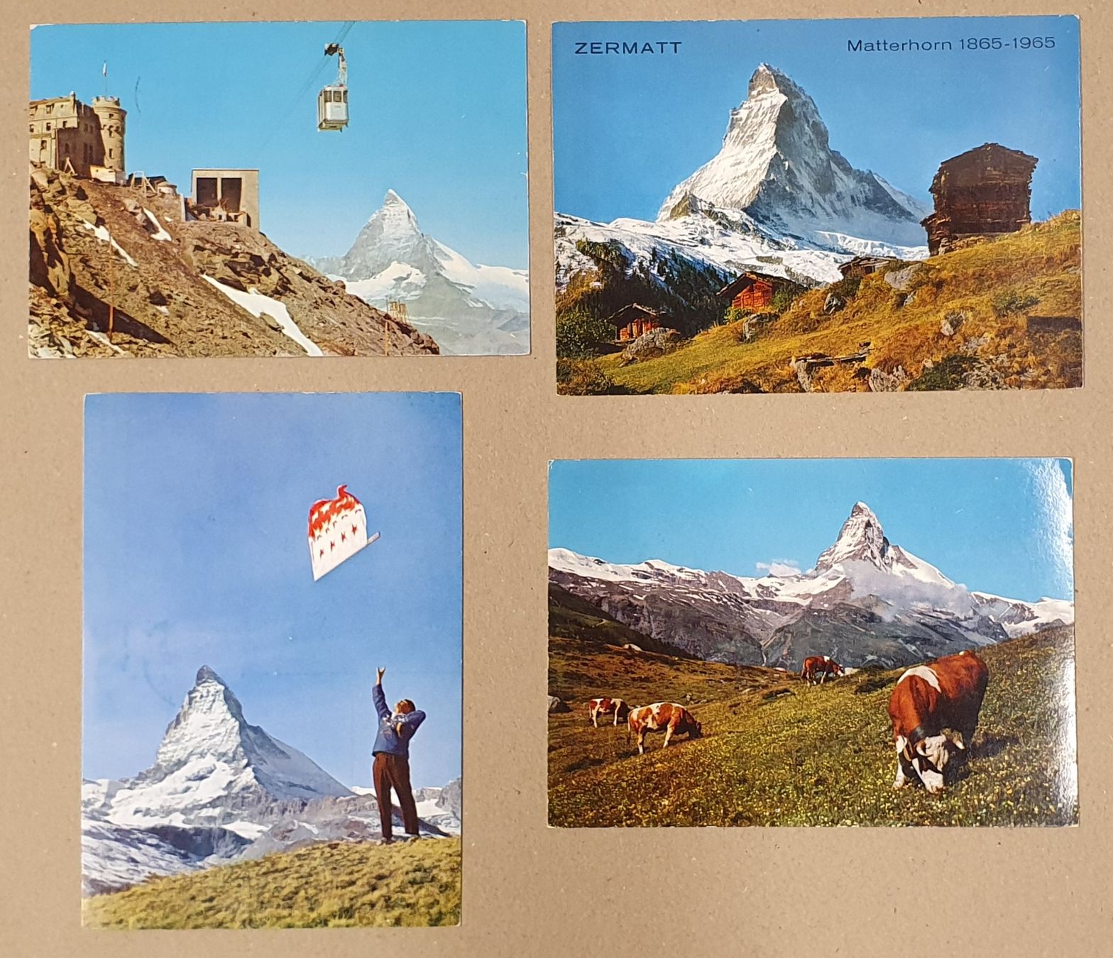 Ansichtskarten: 4 Ansichtskarte Zermatt - mit diversen Hotelstempel – Gebraucht aus Kreuzlingen von Rschweiz1